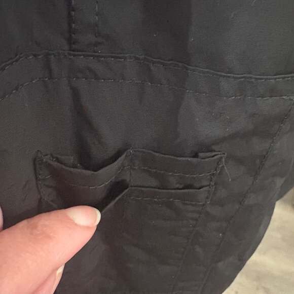 Long Black Puffer Coat With Faux Fur Hood & Zipper Closure By You.u Size XL - Picture 15 of 16